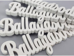  Fehér "Ballagásodra" felirat 10cm 8db/csomag - papelito