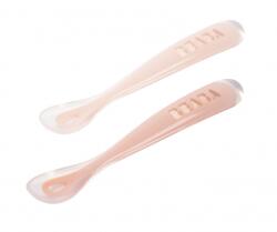 Beaba Első szilikon kanalak 2 db tokkal Cotton Candy