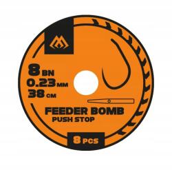 Mikado Feeder Bomb Push Stop 6-os horog 0.25mm/38cm op (HFB805BP-06)
