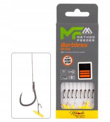 Mikado Előkék Mikado MF14 Push Stop Stop Horog 12-es Fonott zsinór 0.12mm/10cm csomag 8 db (HMFB214BP-12)