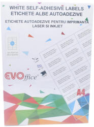 Evo Etikett címke, 105x42, 4mm, 100 lap, 14 címke/lap EVO (EVO-L14) - tonerpiac