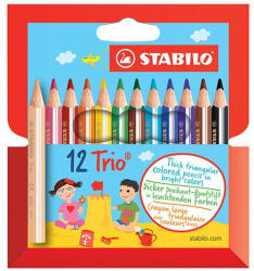 STABILO Színes ceruza STABILO Trio thick háromszögletű rövid 12 darabos (205/12-01)