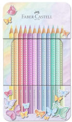 Faber-Castell Színes ceruza FABER-CASTELL Sparkle pasztell fém dobozos 12 darabos (201910)