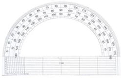  Szögmérő 180 fokos papír (P0011-0590) - tonerpiac