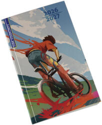 REALSYSTEM Diák zsebkönyv REALSYSTEM papírborító 125x205mm biker 2026-2027 (5313-61)