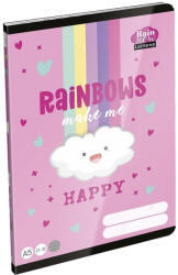 LIZZYSULI Füzet vonalas LIZZYSULI A/5 32 lapos 21-32 4-8. osztályos Lollipop Rainbow (7500170001)