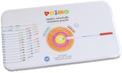 Primo Színes ceruza PRIMO Minabella hatszögletű fémdobozos 36 darabos készlet (5247MINAB36)
