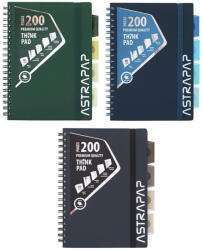 ASTRA Spirálfüzet kockás ASTRA PAP B/5 100 lapos perforált színregiszteres Ombre sötét (107023010)