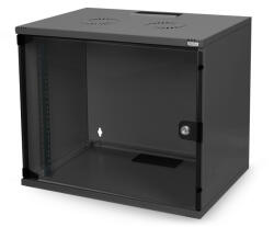 ASSMANN Unique DN-19 07-U 19" 7U 420x600x450mm üvegajtós szürke fali rack szekrény (DN-1907-U) - tonerpiac
