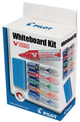 Pilot Táblamarker PILOT V-Board Master kerek 5 darabos készlet tartóval és mágneses törlővel (WBMA-VBM-S5) - tonerpiac