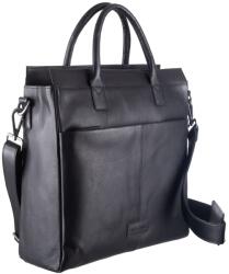Greenburry Geanta umar unisex piele naturala neagra 36 x 29.5 x 14 cm, Fiorentina, Greenburry