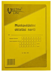 VECTRALINE Nyomtatvány munkavédelmi oktatási napló VECTRALINE A/4 álló 20 lapos (BVALL349) - tonerpiac