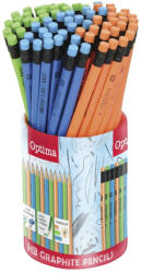 Optima Grafitceruza OPTIMA HB háromszögletű radíros 72 darabos (100143)