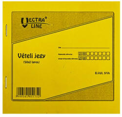 VECTRALINE Nyomtatvány vételi jegy VECTRALINE 50x2 lapos (BVALL9/V) - tonerpiac