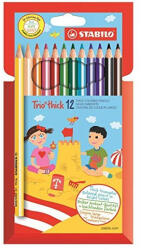 STABILO Színes ceruza STABILO Trio thick háromszögletű vastag 12 darabos (203/12-01)