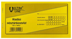 VECTRALINE Nyomtatvány kiadási pénztárbizonylat VECTRALINE fekvő 25x2 lapos (B318-103/V) - tonerpiac