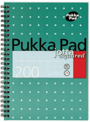 Pukka Pad Spirálfüzet kockás PUKKA PAD A/4 200 lapos Metallic türkiz (26004)