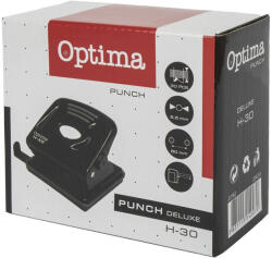 OPTIMA Lyukasztó OPTIMA H-30 2 lyukú fém 30 lap fekete (22162) - tonerpiac - 3 189 Ft