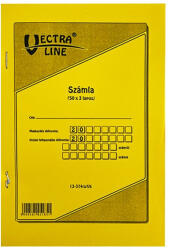 VECTRALINE Nyomtatvány számla VECTRALINE A/5 álló 50x3 lapos 1 áfás (B13-374/V/07) - tonerpiac