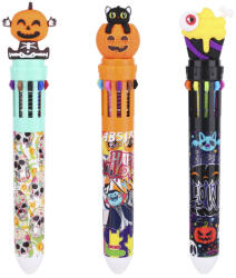 Nebulo Golyóstoll NEBULO nyomógombos 10 színű 0, 5mm halloween (DTG-10COL-006) - tonerpiac