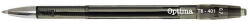 OPTIMA Golyóstoll OPTIMA nyomógombos TB 401 0, 7 mm fekete (10992)