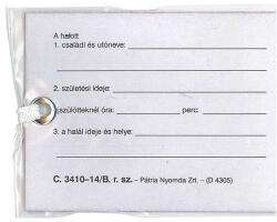  Nyomtatvány lábcédula fóliás (22782)