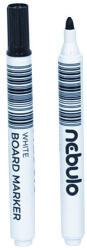 Nebulo Táblamarker NEBULO kerek fekete (WBM/TM-WB568-BLACK) - tonerpiac