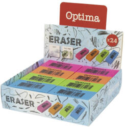 Optima Radír OPTIMA neon 24 darabos (100026)