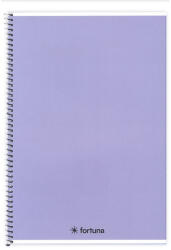 FORTUNA Spirálfüzet vonalas FORTUNA Monocolor A/4 70 lapos pasztell lila (01.02142)