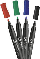 A-series Alkoholos marker készlet, 3mm, kerek hegyű 4-es készlet A-series (AS1096)