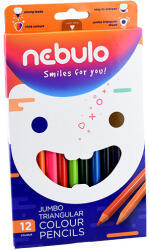 Nebulo Színes ceruza NEBULO Jumbo háromszögletű 12 darabos (JSZC-TR-12)