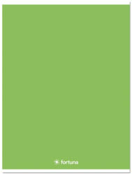FORTUNA Füzet kockás FORTUNA Monocolor A/4 32 lapos 87-32 zöld (01.08664)