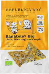 Republica Bio Sanatele BIO din linte orez negru si ceapa fara gluten, 40g, Republica Bio