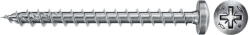 Fischer FPF II PZF 5.0 x 20 BC 200 lencsefejű, kékre horganyzott végigmenetes forgácslapcsavar, PZ behajtással, 200 db/csomag (670443)