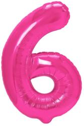 Flippy Balon din Folie Metalizata, Flippy, Figurina Cifra, Model 6, Tema Aniversare 100 cm, Ambalaj Individual, Pai Inclus, Umflare cu Aer sau Heliu, Roz (129122)