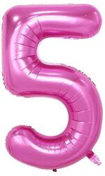 Flippy Balon din Folie Flippy, Cifra 5, 81 cm, Pentru Aer sau Heliu, Bulk, Mov (126208)