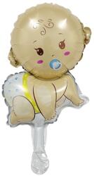Flippy Balon din Folie Metalizata, Flippy, Mini Figurina, Model Bebelus Baietel, Tematica Gender Reveal, 45x25 cm, Ambalaj Individual, Pai Inclus, Umflare cu Aer sau Heliu, Multicolor (127434)