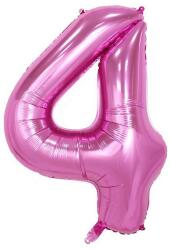 Flippy Balon din Folie Flippy, Cifra 4, 81 cm, Pentru Aer sau Heliu, Bulk, Mov (126202)