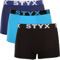 Styx 3PACK boxeri pentru bărbați Styx cu elastic sport multicolori (3G09089) M (185831)