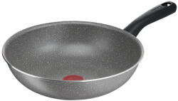 Tefal Tigaie wok Tefal Cook Natural B5791902, 28 cm, invelis antiaderent Mineralia, indicator Thermo-Signal, , gri (B5791902)