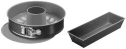 Tefal Set 3 piese pentru copt Tefal Easybake J174S274, forma rotunda cu margini detasabile 25 cm, baza pentru savarina, tava dreptunghiulara 26cm, i (J174S274)
