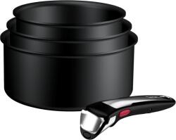 Tefal Set 4 piese Tefal Ingenio Excellence+ P0079002, cratita de 16 18 20 cm, maner detasabil, tehnologie FUSIONCORE, Thermo-Signal, , invelis antiaderent, (P0079002)