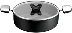 Tefal Cratita cu capac Tefal Excellence+ G3307153, 26 cm, invelis antiaderent, tehnologie FUSIONCORE, Thermo-Signal, , manere nituite, aluminiu, inductie, (G3307153)