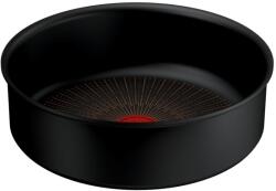Tefal Cratita Tefal Ingenio Excellence+ P0003524, 24 cm, invelis antiaderent, tehnologie FUSION CORE, Thermo-Signal, , aluminiu, inductie, negru (P0003524)