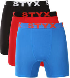 Styx 3PACK boxeri pentru bărbați Styx long cu elastic sport multicolori (3UN09047) L (185819)