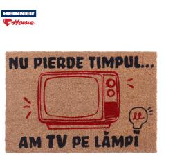 Heinner Covoras Intrare Cocos 60x40 Cm, Fun, Tv (hr-mtc-fun_tv) - materiale Pres