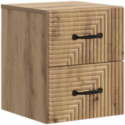 vidaXL Dulap de noapte suspendat Stejar Artizanal 34, 5 x 33 x 40 cm GartenMobel Dekor (898653)