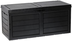 Sersimo Cutie de depozitare pentru gradina 320 l, neagra, 119x52x53 cm (BOX-0434)