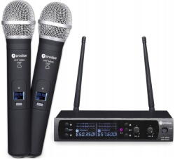 PRODIPE Set microfoane wireless Prodipe M850 DSP DUO UHF, 2 microfoane, 630-680MHz, 60m, dinamic (M850DUO)