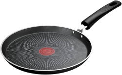 Tefal Tigaie pentru clatite Tefal Force, 25 cm, inductie, indicator Thermo-Signal, invelis antiaderent Titanium, negru (3168430356412)